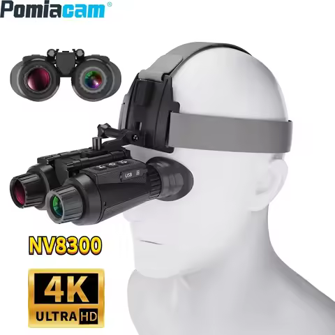 NV8300 Professional Night Vision Camera for Hunting 4K UHD 36MP 3D Binoculars 8X Digital Zoom Telesc