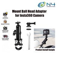 Mount Ball Head Base 1/4 Tripod Adapter for Insta360 ONE X Action Camera VR Insta 360 Panoramic Came