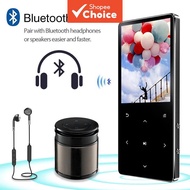 [Shopee Choice] MP3 MP4 Player with Bluetooth Speaker Touch Key Hi-Fi Metal Mini Portable Walkman wi