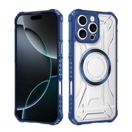 MAGSAFE RUGGED ARMOR CASING IPHONE 15 IPHONE 15 PRO IPHONE 15 PLUS IPHONE 15 PRO MAX CLEAR TRANSPARE