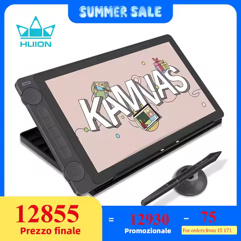Huion Kamvas 13 (Gen 3) Graphics Tablet with Screen Pentech 4.0 16K Levels Pressure Pen display Dual