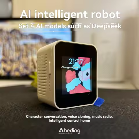 Aheding AI Voice Robot Speaker Custom Character Design Portable Voice Interaction Smart Home Control