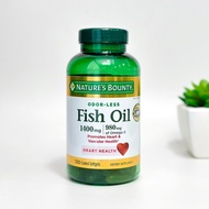 Nature’s Bounty Fish Oil 1400mg 980mg of Omega-3 ขนาด 130ซอฟเจล (ขวดเขียว)
