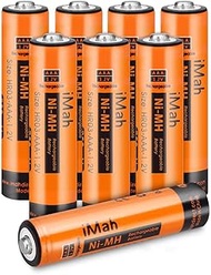 iMah 1.2V 750mAh Ni-MH AAA Rechargeable Battery for Panasonic Cordless Phones, Also Replace 300mAh B