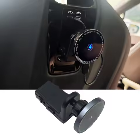 For BMW 5 7 Series i5 i7 2024 2025 X3 G45 IX I20 Car Seat Pad Magnetic Stand Phone 15W Wireless char
