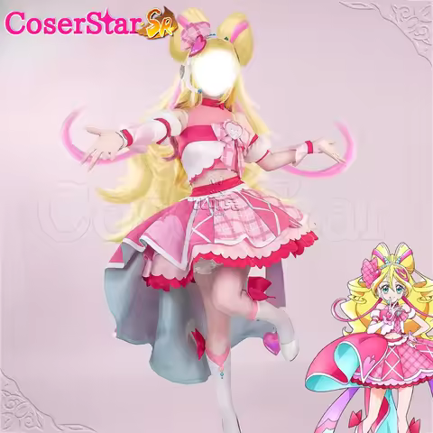 CoserStar-SR Cure Idol Cosplay You and Idol Pretty Cure Cosplay Costume Uta Sakura Cosplay Dress Out