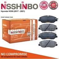 NISSHINBO Front Brake Pads with SHIMS for Hyundai H350 (2017 - 2021)