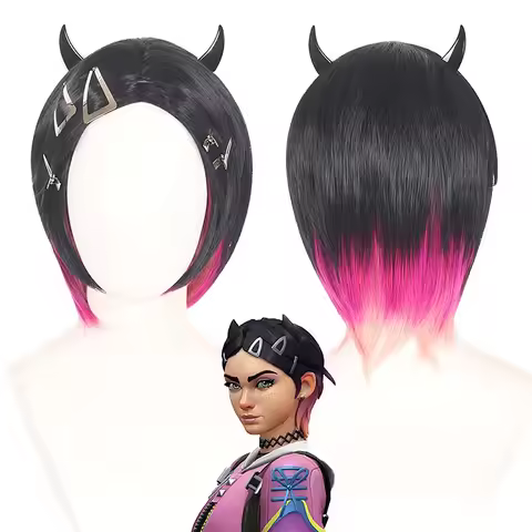 Halloween Party Role Play Valorant New Hero Clove Cosplay Wig