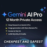 【100% STABLE】GEMINI GOOGLE AI PRO PLAN – 1 Year Subscription | OWN ACCOUNT |12 MONTHS | 5TB | UPGRAD