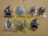 Anime Yu-Gi-Oh Collection 01,02 Gum 遊戲王 食玩 黑魔導士,青眼白龍,女魔導士,栗子球, E-Hero 炎獄之翼,銀河北地忘卻龍,真紅眼黑龍,惡魔的召喚, E-He