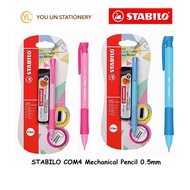 Stabilo 6635-BL 2B 0.5mm COM4 Mechanical Pencil In Blister Set