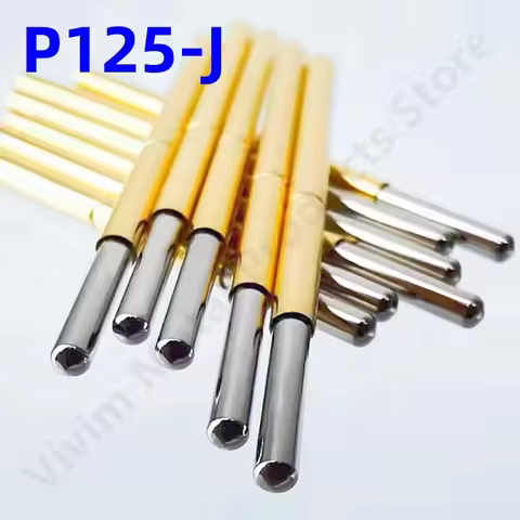 100PCS P125-J Spring Test Probe Test Pin Pogo Pin P125-J1 Electric ICT FCT PCB Test Tool 1.7/2.02/33