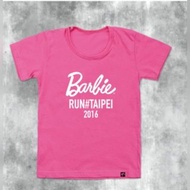 699免運／Barbie吸濕排汗T-Shirt/Barbir粉紅上衣/Barbie Run Taipei 2016 芭比美力路跑紀念T