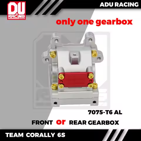 ADU Racing GEARBOX CASE CNC 7075 T6 ALUMINUM FOR TEAM CORALLY 6S C-00180-033 C-00180-854