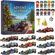 2025 F1 Advent Calendar&Cat Advent Calendar 2024 Christmas Countdown - F1 Car Models/Cat Plush Toys,