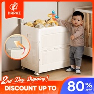 Dapaz 200L Storage Box Foldable Bedroom Storage With Roller Large Capacity Toy Snack Storage 收纳箱