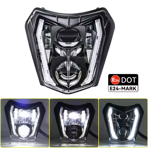 For 250 350 450 500 690 Enduro R SMCR Headlight Hi/Lo with Amber Turn Signal