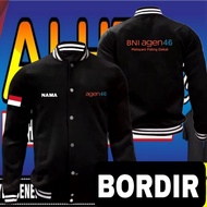 BNI 46 agent embroidered jacket BNI 46 agent jacket BNI 46 agent baseball jacket BNI 46 agent varsit