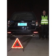 Car Triangle Warning Sign Car Tripod Reflective Triangle Sign Car Parking Folding Hazard Fault Sign