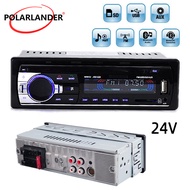 Car Radio 1 Din AUX Audio Support Remote Control 2.5 inch SD Card USB Flash Drive 24V MP3 Player FM Bluetooth Hands-free Calling