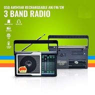 KUKU Rechargeable AM/FM/SW 3 Band Radio AM941AR