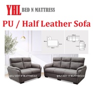 YHL Dons PU / Half Leather 2 / 3 Seater Sofa