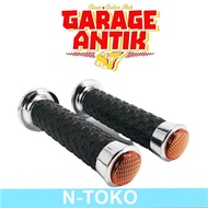 Handgrip gas retro mata kucing import cb100 125 s90 s90z benly s110 Aksesoris Sparepart Motor Classi
