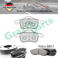 Münster Disc Brake Pad Rear for Volvo S80 I TX XY 2.0 2.8 T6 2.9 1998-2006 B5204T4 B6284T B6304S3