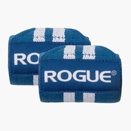 ROGUE Wrist Wraps Blue &amp; White Wrap Support Straps Strap Biru Putih 3"