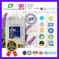 Living Jungle Disinfectant Liquid 消毒水 消毒液 Antiseptic Liquid with Lavender Oil Non Alcohol Sanitizer Spray Gun Machine 5L