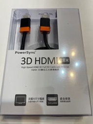 全新 PowerSync 包爾星克 HDMI 3D數位乙太網路傳輸線 1.8米