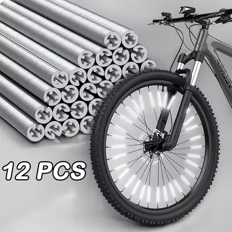12Pcs Bicycle Wheel Spokes Reflective Sticker DIY Bikes Spoke Reflector Outdoor Cycling Night Warnin