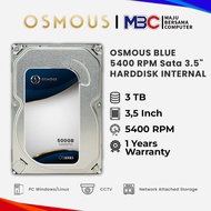 OSMOUS BLUE 3TB Internal Hard Drive - HDD Harddisk Harddrive Hard Disk Drive PC Desktop CCTV 500GB 1