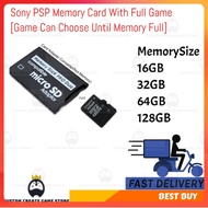 Sony PSP Memory card With Full Game [Game Boleh Pilih Include PS1 ,GBA,PSP Game]