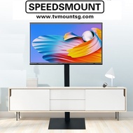 (L99D)TV monitor Floor Stand with wall mount bracket  SPEEDSMOUNT space saving .hide under funiture 