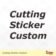 Cutting Sticker Stiker Custom Motor Helm Laptop Kaca Mobil Sepeda Logo