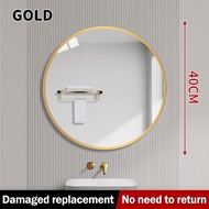 Round Mirror Gold Circle Wall Mirror Vanity Mirror Makeup Mirror Deco Kaca Cermin Bathroom Mirror Ce