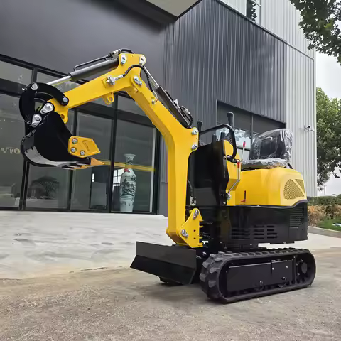 ZNW - 08 PRO Mini Excavator, 800KG Home Use Digger with 0.013m³ Bucket, 6.5KW Engine for Garden & Fa