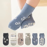 Set of 5 Pairs of Anti-Slip Newborn Baby Socks Made of Soft Cotton SS20