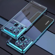 For Xiaomi Redmi K70 Ultra Plating Soft Silicone Transparent Phone Case for Redmi K70Ultra Champion 