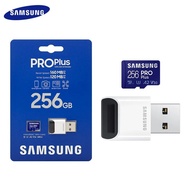 SAMSUNG PRO Original Plus Memory Card With USB 3.0 Card Reader 128GB 256GB 512GB Micro SD Card A2 V