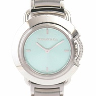 蒂芙尼 (Tiffany) 女士手錶，T，限量 500 只，鑽石，電池供電，藍色錶盤，SS TIFFANY 68477409