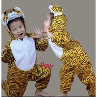 tiger onesies animal costume for kids,fit 3yrs to 8yrs old