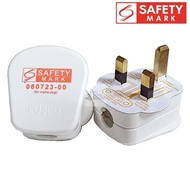 13A/15A Electrical 3 Pin Plug Top Adapter Household Use with Safety Mark