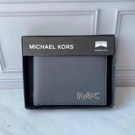 MK GREY WALLET LOGO Size 10 x 8.5