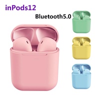 HEADSET BLUETOOTH 5.0 INPODS 12 TWS MACARON HEADSET i12 TWS INPODS