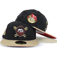 NEW ERA 59FIFTY MASK PIRATES CORDUROY BLACK FITTED CAP