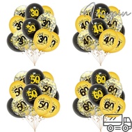 INUPIN 12PCS 30th BIrthday Balloons, 18th 30th 40th 50th 60th DIY Birthday Balloon, Fashion Latex In