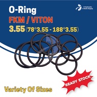 3.55 [78-188] Viton O Ring FKM O Ring Rubber Viton O Ring Rubber Ring O Ring Gasket Sealing