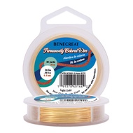 1Roll 24Gauge(0.5mm) Tarnish Resistant Light Gold Wire Jewellery Making Copper Wire 30M/33Yard